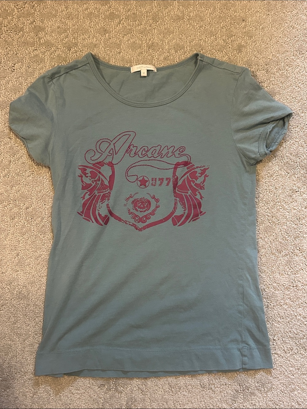 Arcane Graphic Scoop Neck Tee